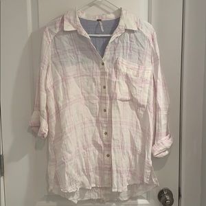 NWOT Free People linen shirt